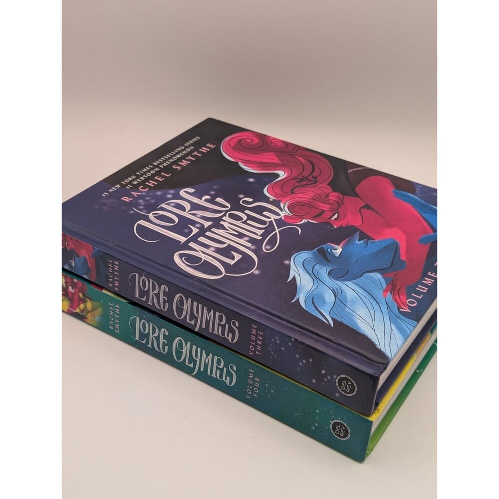 Lore Olympus Hardcover Lot Volumes 3 & 4 Rachel Smythe Webtoon Graphic Novels